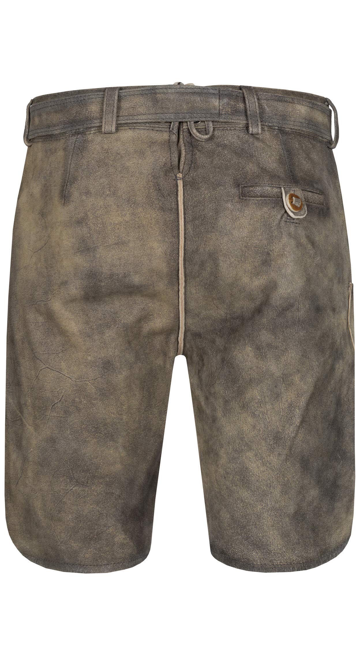 n-bler-lederhose-kurz-adam-in-grau image 5