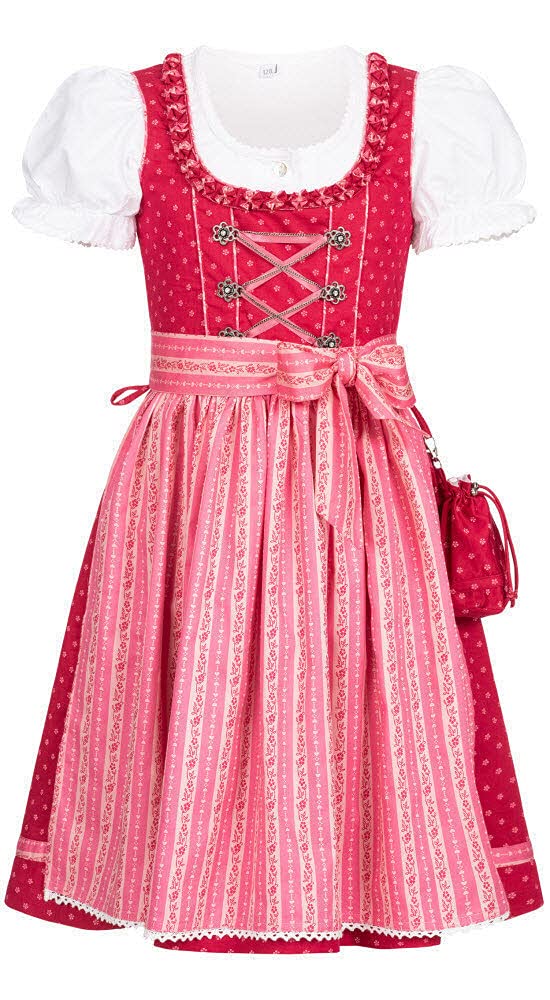 n-bler-kinderdirndl-diana-3-tlg-beere-mit-blumenmuster-bluse-rosa-sch-rze image 1
