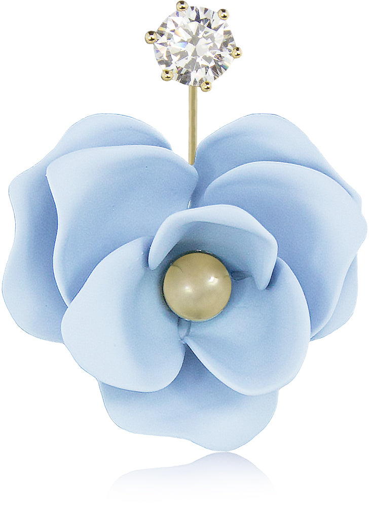 luisia-front-back-ohrringe-jarla-mit-blumen-16-karat-vergoldet-hellblau image 2