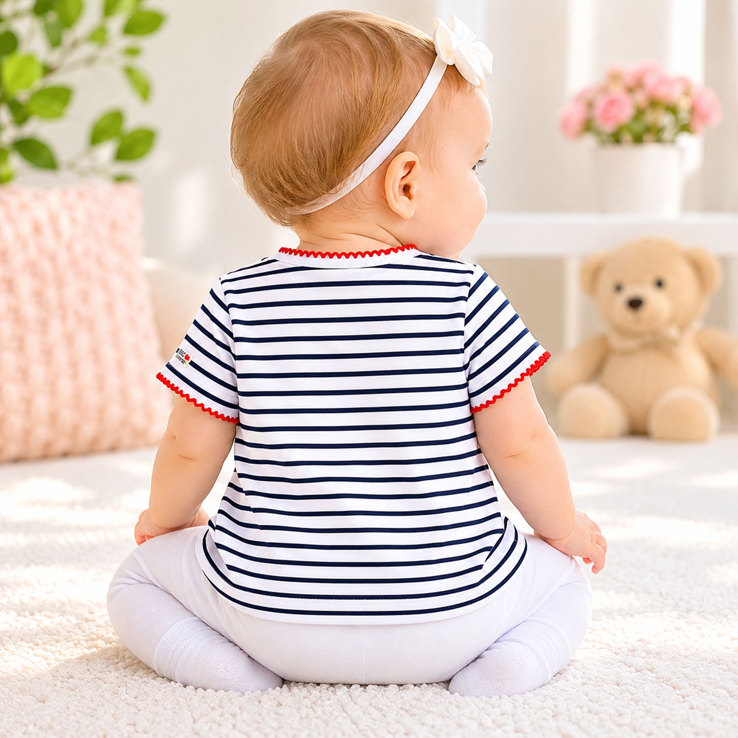 bondi-baby-kinder-t-shirt-cherry-86590-wei-navy-kurzarm image 4