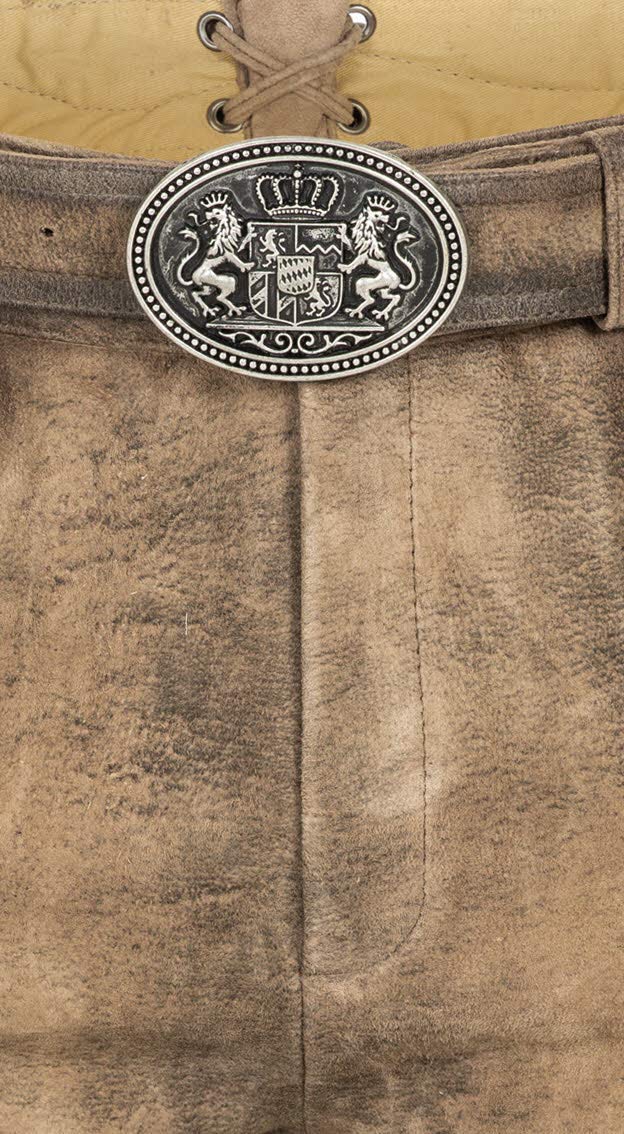 n-bler-lederhose-kurz-edmund-braun-ziegenleder-stickerei image 4