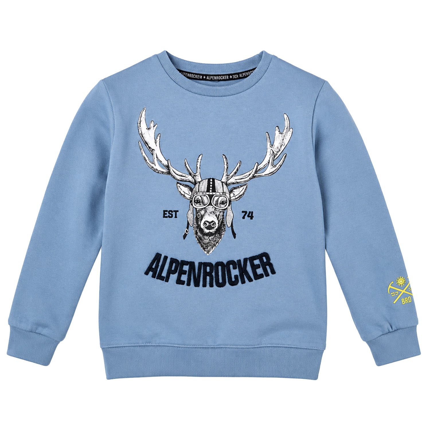 trachtenland-bondi-jungen-sweatshirt-alpenrocker-29906-blau image 1