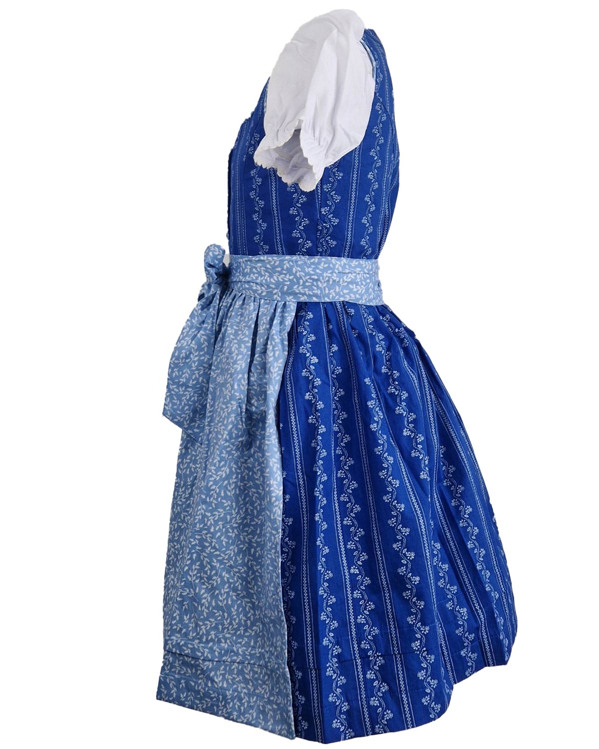 maddox-kinder-dirndl-gabriella-3-tlg-mit-bluse-und-sch-rze-blau-wei image 2