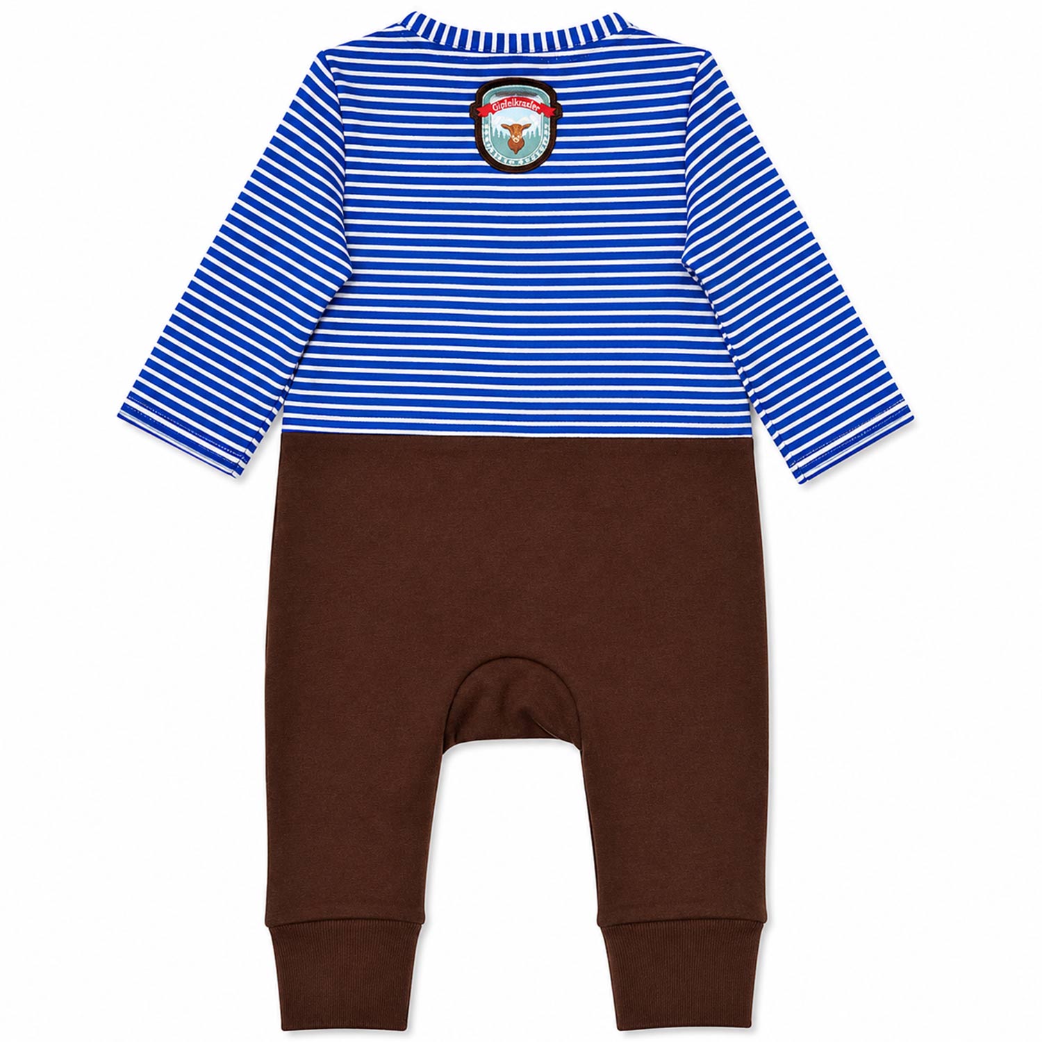 trachtenland-bondi-baby-strampler-gipfelkraxler-91837-stripe-blue-grey image 2