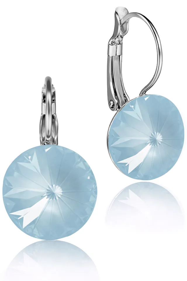 luisia-rivoli-ohrringe-mit-swarovski-kristallen-14-mm-matt-sky image 1