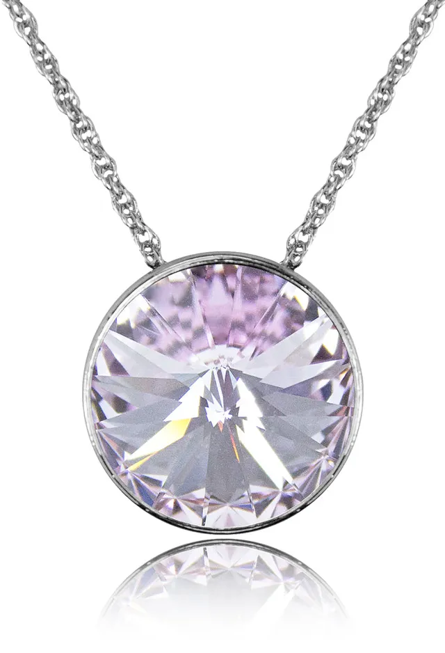 luisia-halskette-sinja-mit-premium-kristall-14-mm-silber-violet image 1