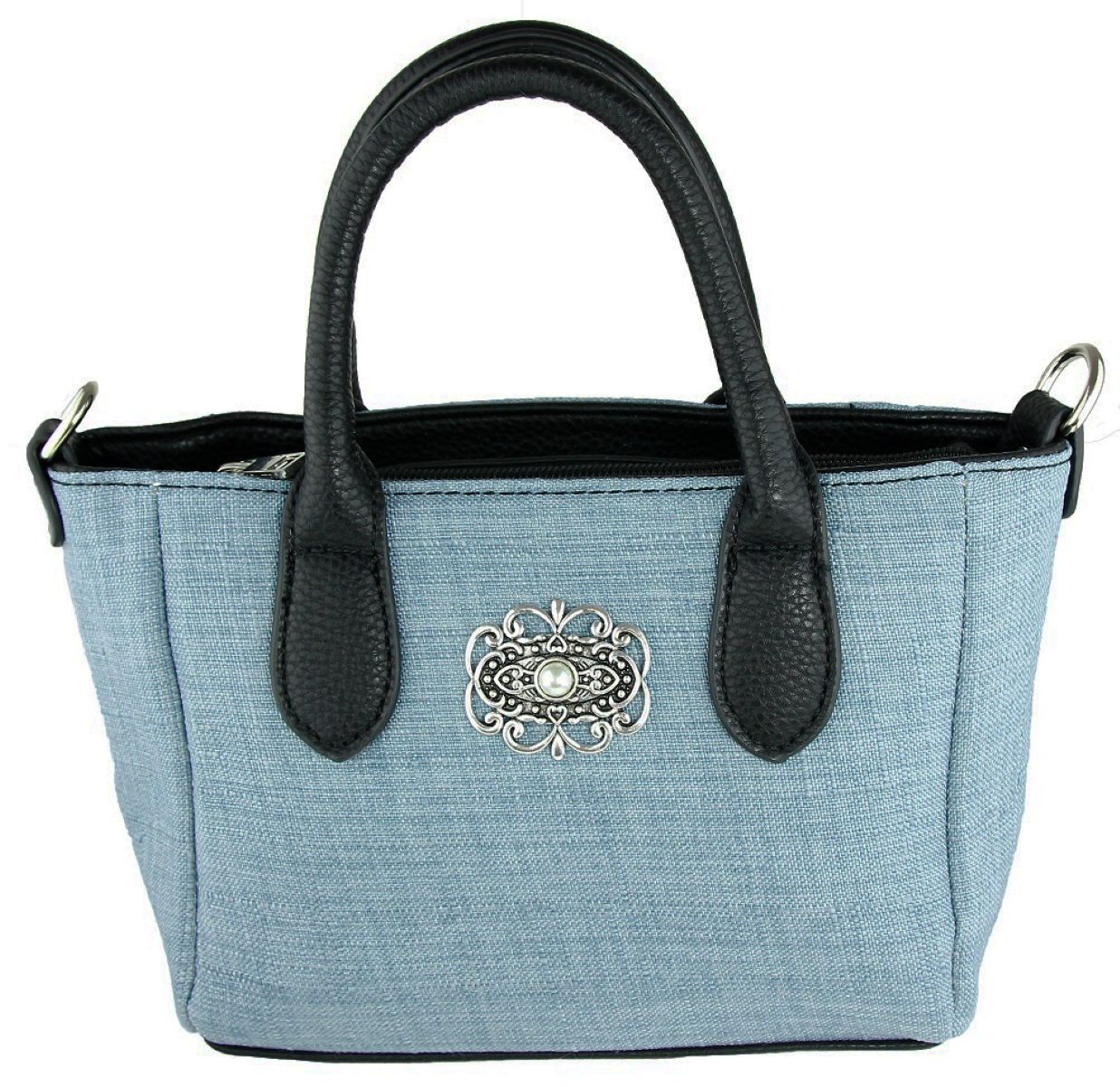 trachtenland-handtasche-katrina-mit-metallapplikation-hellblau image 1