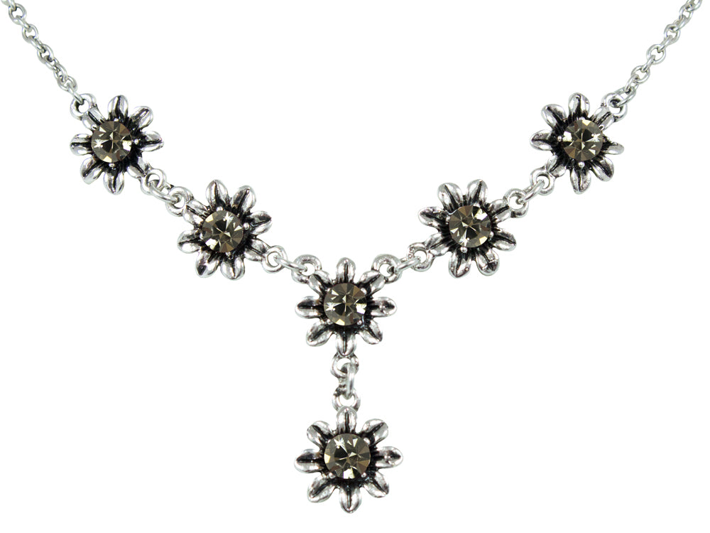trachtenland-blumen-collier-mit-ohrh-ngern-black-diamond-set image 3
