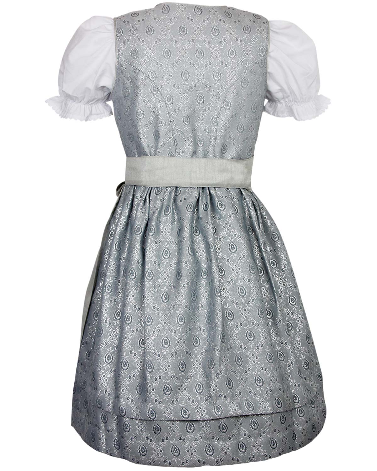 maddox-kinder-dirndl-gabriella-3-tlg-silber-glitzer-mit-bluse image 4