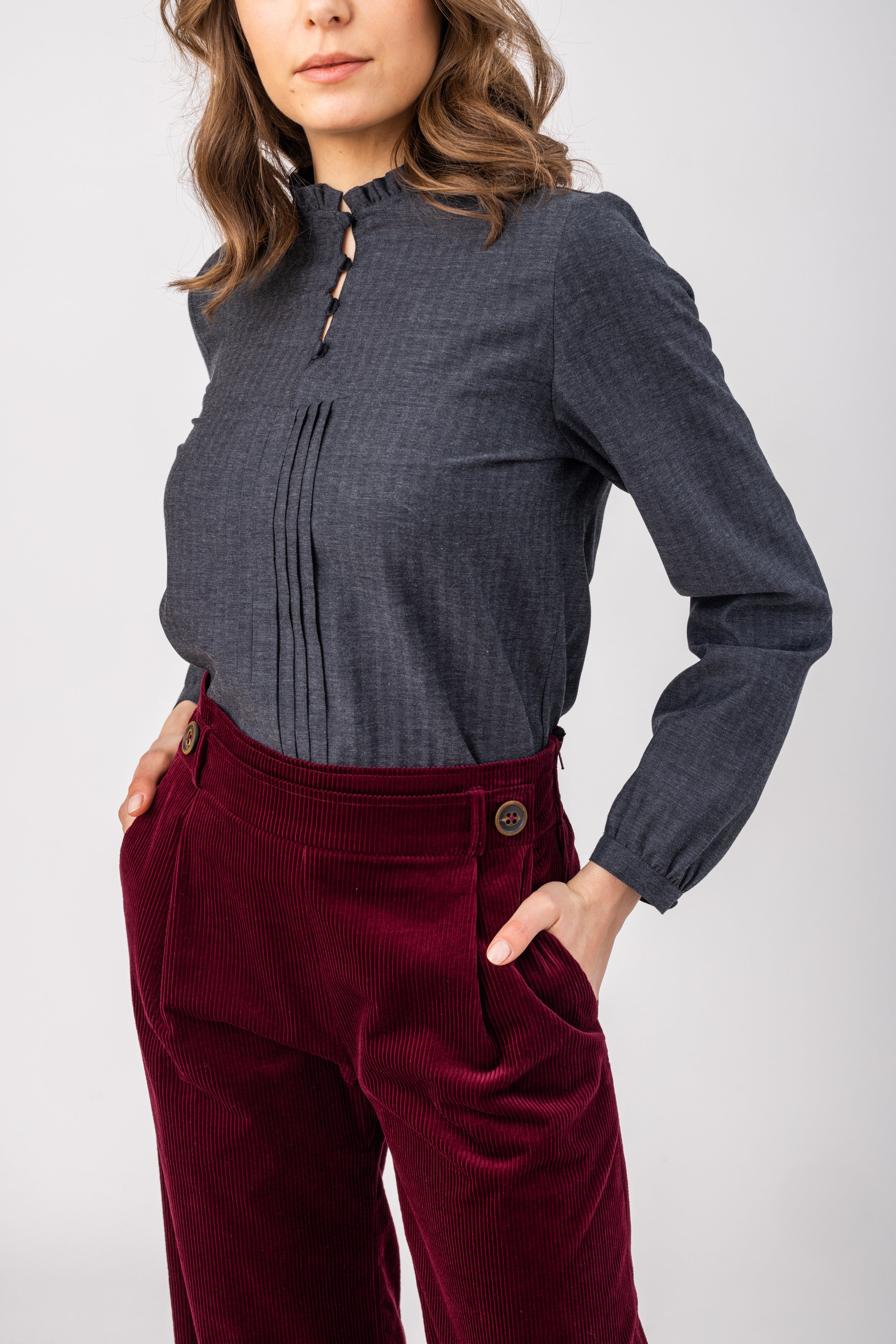felicitas-barbarella-damen-bluse-langarm-baumwoll-flanell-r-sche image 1