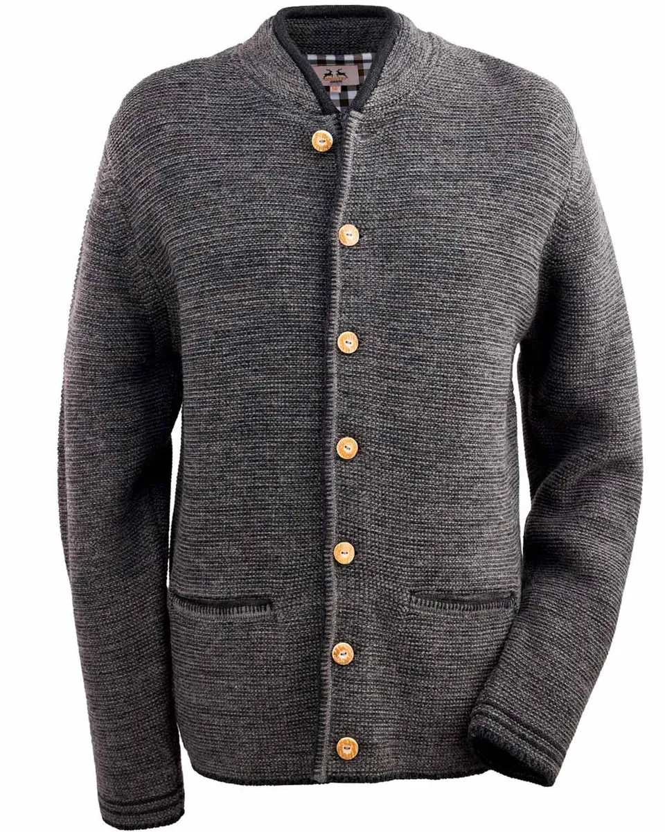 trachtenland-maddox-trachten-strickjacke-altishofen-stehkragen-kiesel-braun image 1