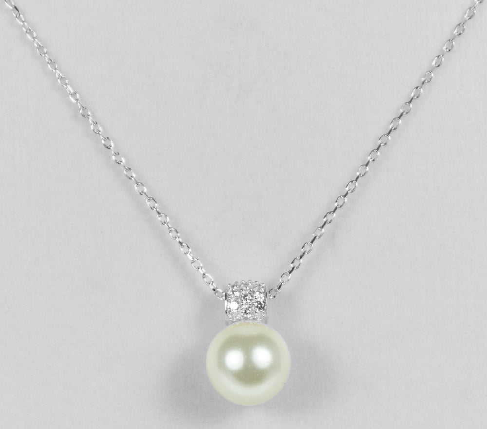 luisia-filigrane-damen-halskette-mit-perlen-anh-nger-925-silber-mit-zirkonia image 2