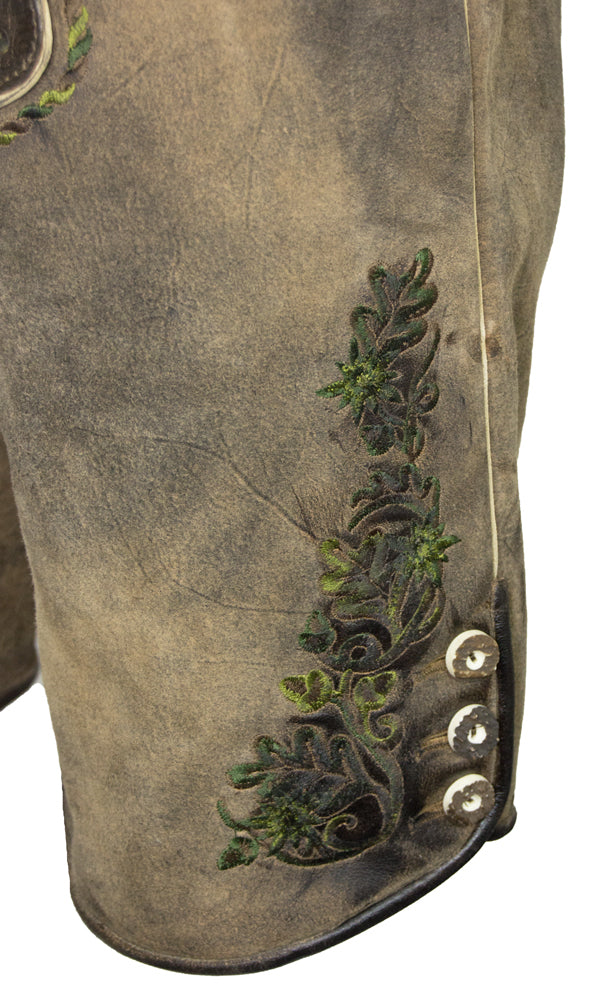 trachtenland-maddox-kurze-trachten-lederhose-plattspitz-mit-g-rtel-antik-zirbe-g image 7