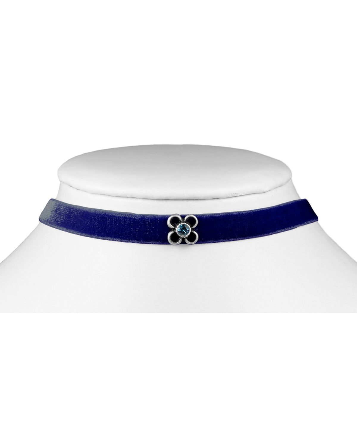trachtenland-luisia-samt-kropfband-ramona-mit-premium-kristall-dunkelblau image 2