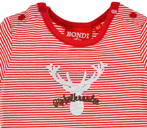 bondi-baby-body-hirsch-91379-rot-wei-kurzarm image 3