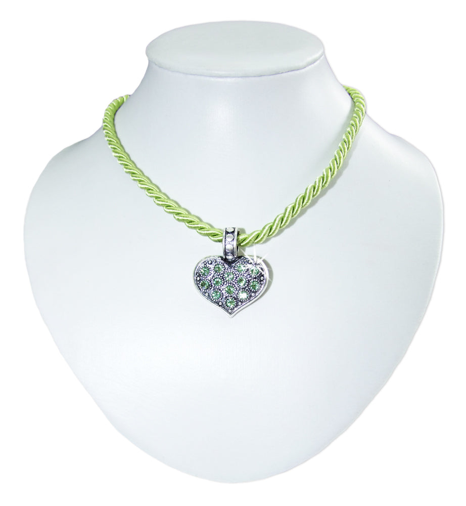 trachtenland-luisia-kordel-collier-enya-mit-herzanh-nger-hellgr-n image 2
