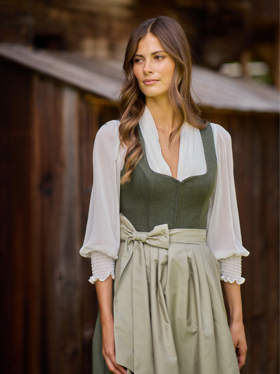 heimatgl-ck-dirndl-liselotte-oliv-leinenmieder image 8