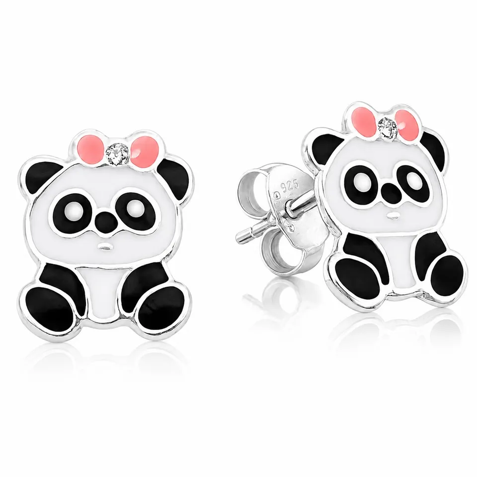 luisia-ohrstecker-panda-b-r-mit-zirkonia-e-15149-925-sterling-silber image 1