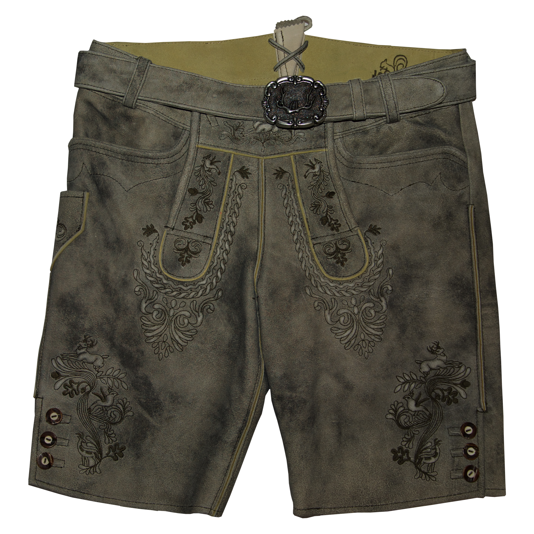 trachten-benkert-hanse-lederhose-grau image 1