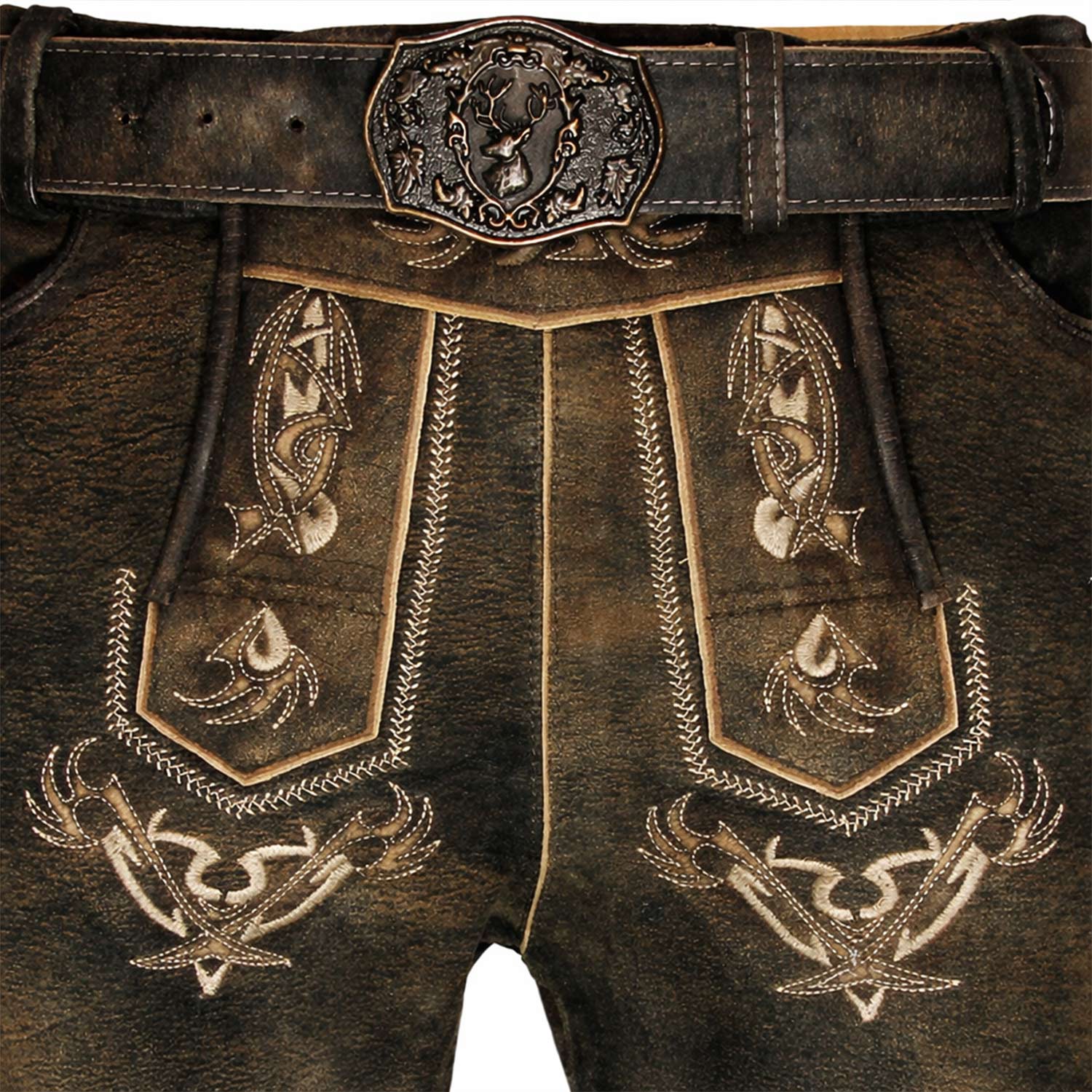maddox-herren-lederhose-felixsee-kurz-mit-g-rtel-ziegenleder-antik-hell-schiefer image 7