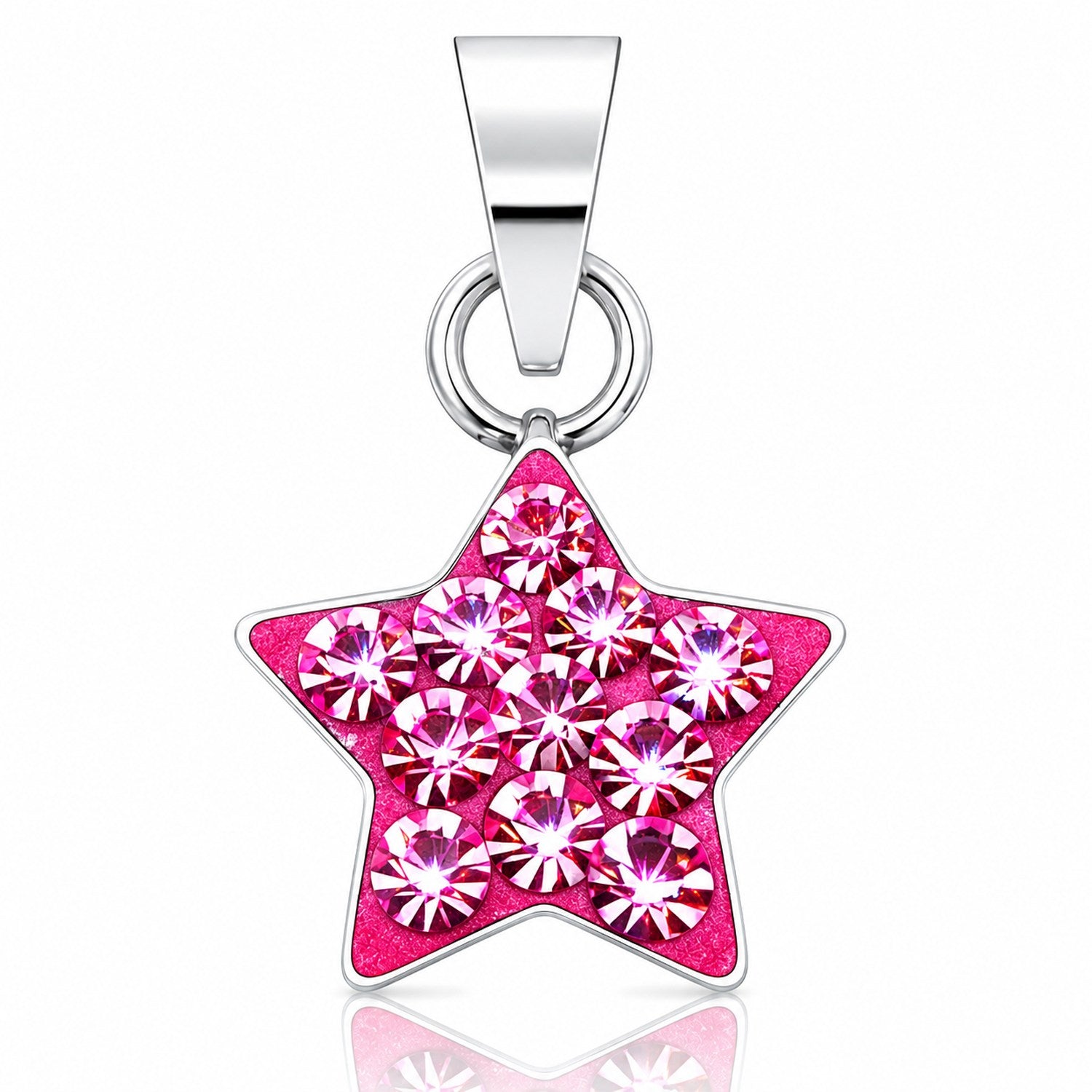 trachtenland-luisia-kettenanh-nger-stern-mit-swarovski-kristallen-pink-925-silbe image 1