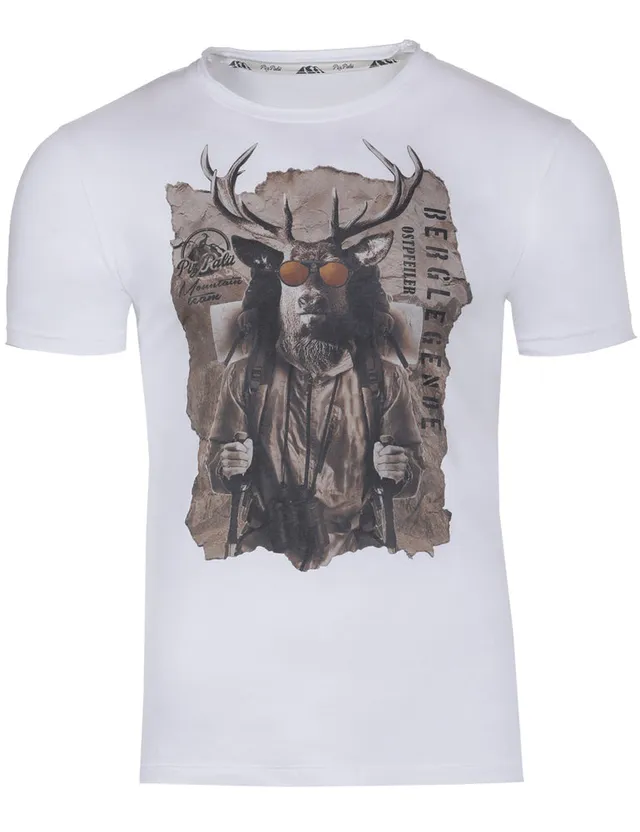 piz-pal-herren-t-shirt-train-hirsch-edelwei-trachtenshirt image 1