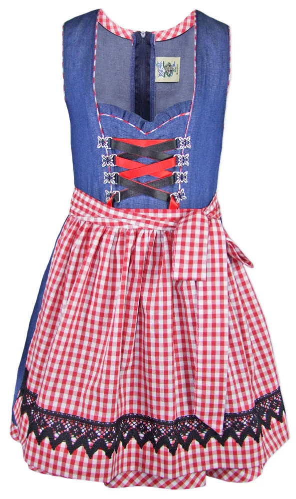 isar-trachten-jugend-dirndl-laura-44937-jeanslook-blau-rot image 1
