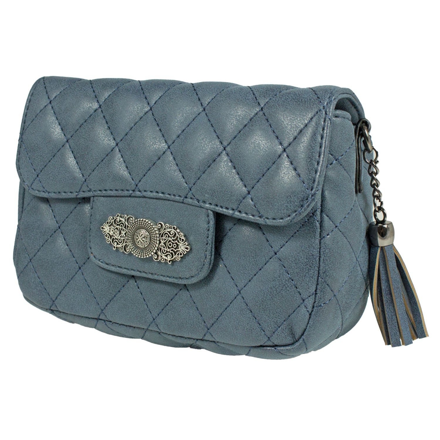 trachtenland-gesteppte-handtasche-alessia-mit-applikation-dunkelblau image 4